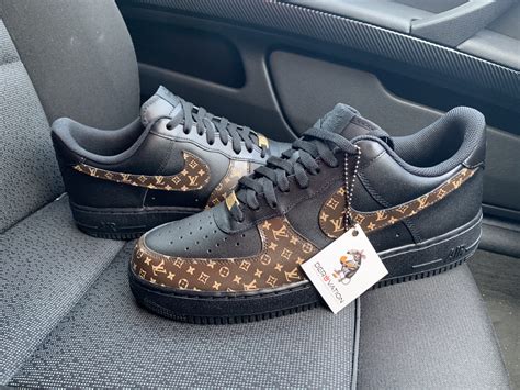 black lv air force 1|louis vuitton af1 custom.